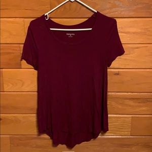 Maroon top